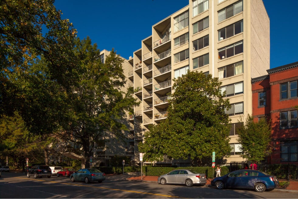 exterior of the newport west building